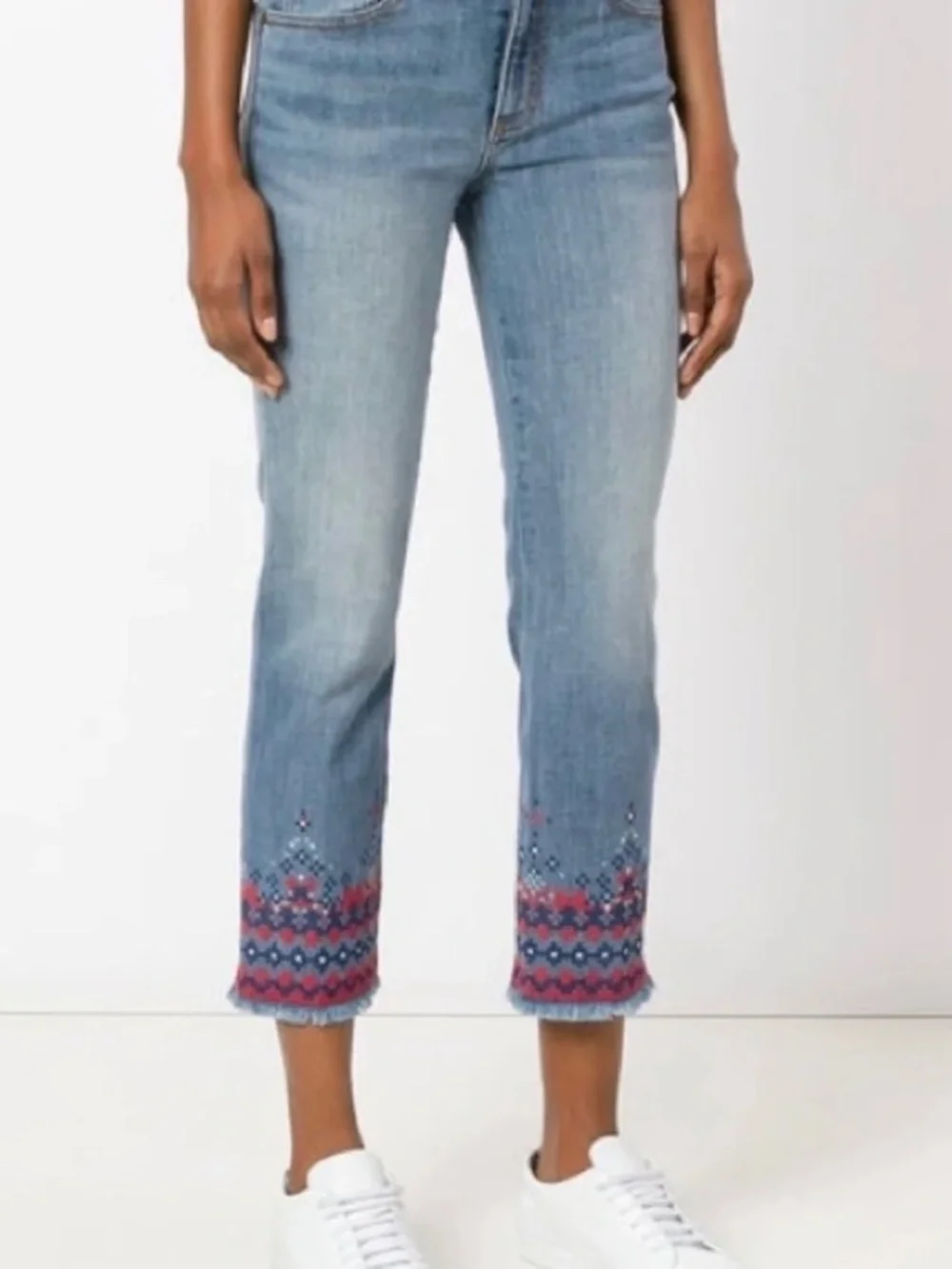 Tory Burch NWT Myers Cropped Boot Jean (27)